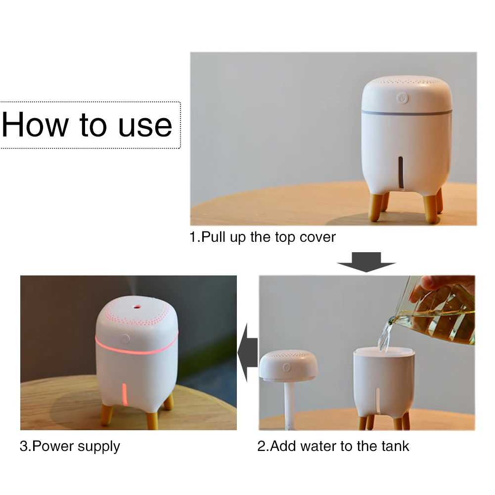 Мини увлажнитель воздуха USB холодный туман для стола спальни дома офиса растения