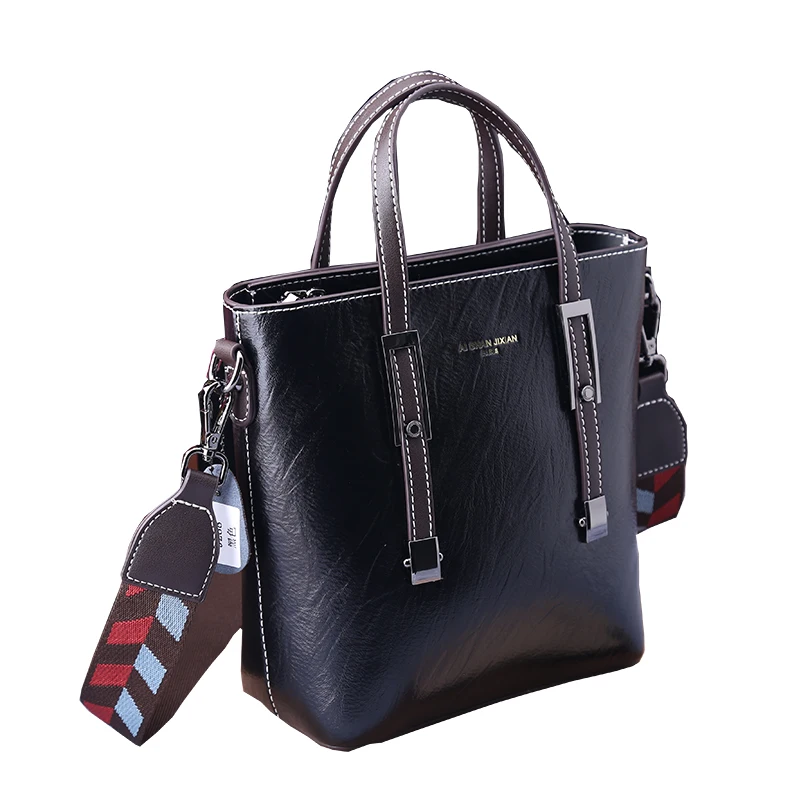 

New Fashion Retro Real Leather Handbag for Women Leisure Versatile One-shoulder Messenger Bag Ladies Large Capacity Casual Totes