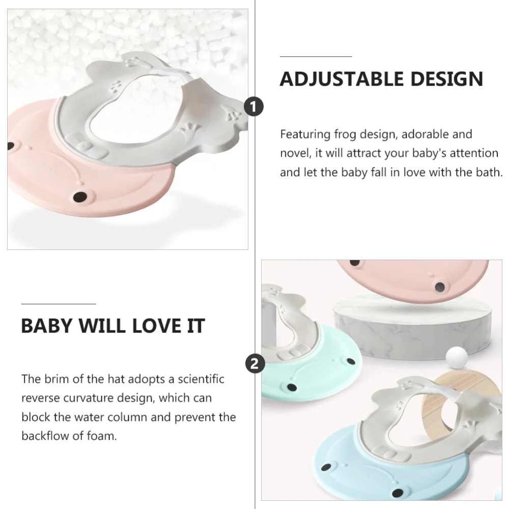 

1Pc Baby Shower Cap Shampoo Hat Children Ear Protector Bathing Hat
