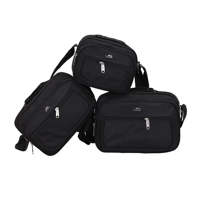 

Мужской горизонтальный и вертикальный модный многофункциональный мужской клатч, сумка через плечо из ткани Оксфорд, мужская повседневная ...