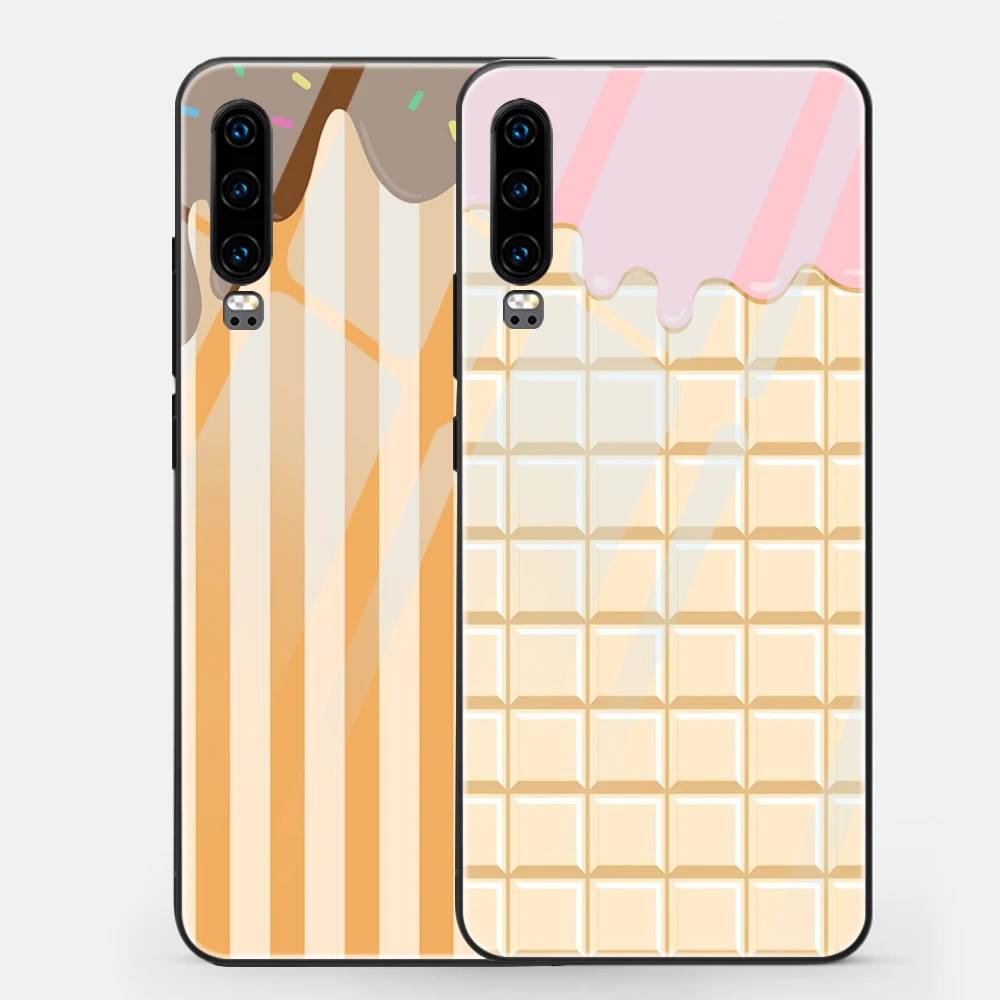 

Butter Biscuits Case For Huawei P30 P20 P40 Lite Pro Mate 40 30 20 Honor 30 20 10 Pro Lite 9X P Smart 2019 Tempered Glass Fundas