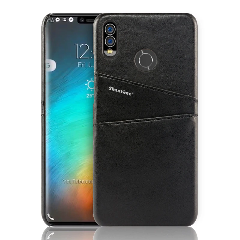 BLACK Чехол из искусственной кожи для Huawei Honor Play, чехол для Huawei Honor 8X Honor 8X Max, чехол для телефона Huawei Honor Note 10, деловой чехол - Цвет: BLACK