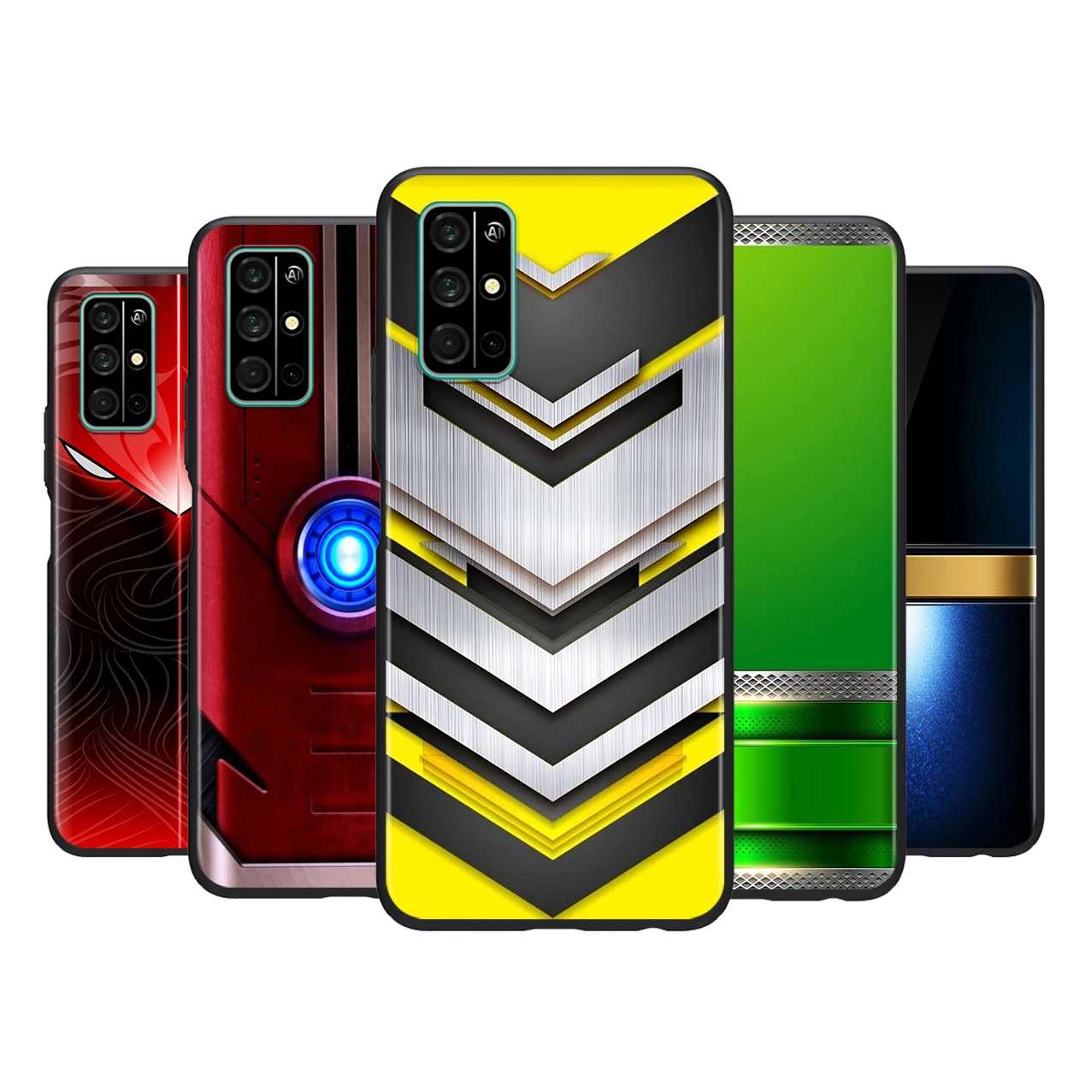 

Red Blue Brushed Metal For HUAWEI Honor 50 30 V30 20 View 20 20E X10 10 Pro SE Lite 5G Silicone Black Soft Phone Case