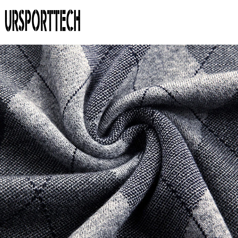 URSPORTTECH новый модный брендовый свитер Мужской пуловер с v-образным вырезом