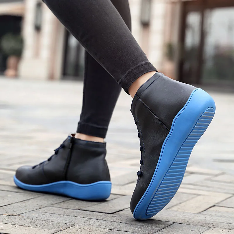 Женские ботильоны из ПУ кожи большие размеры|Женские полусапожки| |