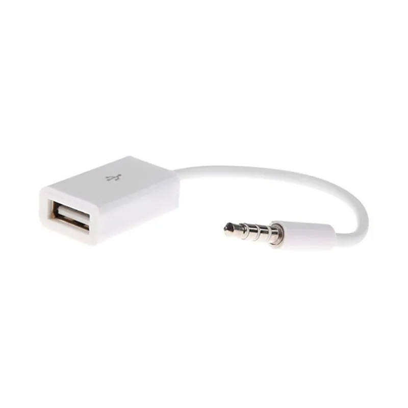 Аудио разъем 3 5 AUX USB 2 0 конвертер Aux кабели шнур для автомобиля MP3 динамик U диск
