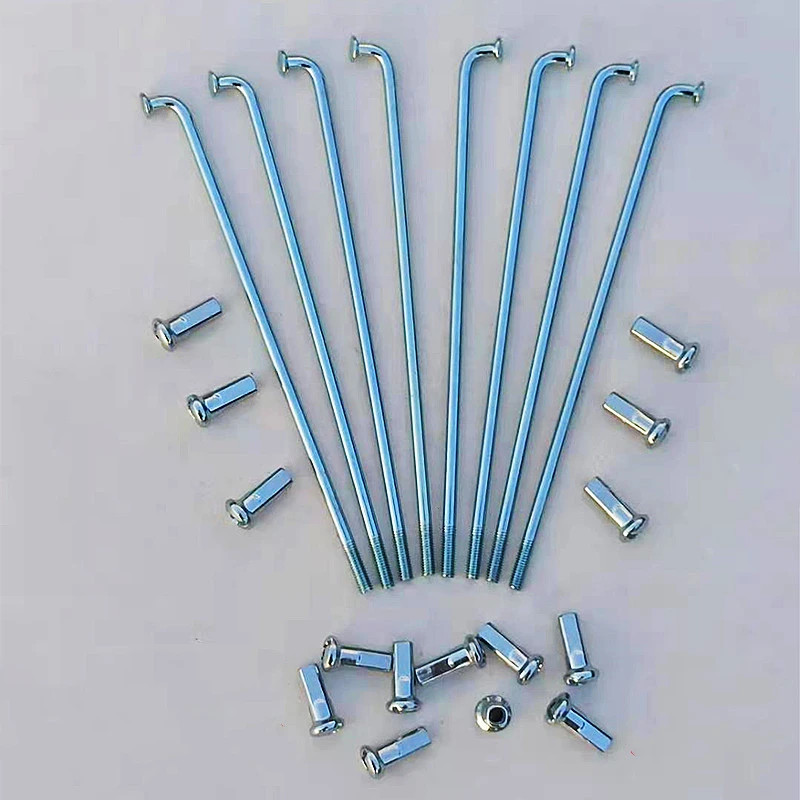 

Electric bicycle motorcycle Lithium tram spokes 12G Diameter 2.5mm Length 120-260mm spokes #45 Steel + nipples 36pcs/lot