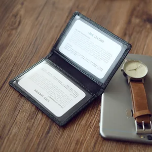 Мужская кожаная визитница LANSPACE, модная визитница, брендовый чехол-кошелек для удостоверения личности