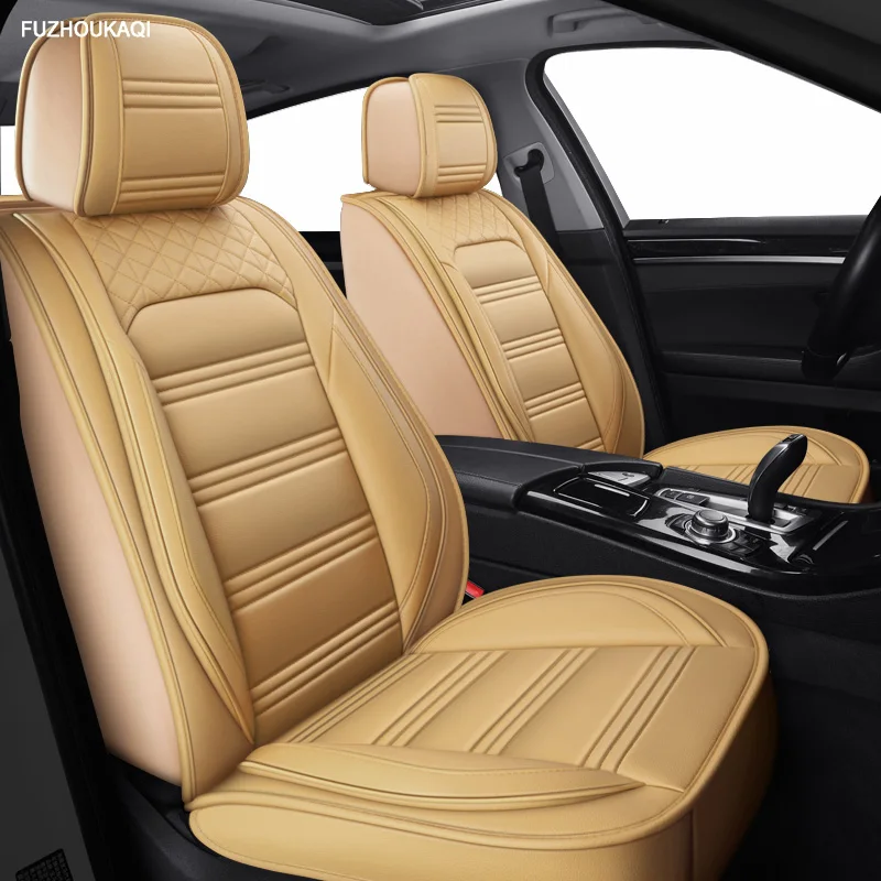 Комплект кожаных чехлов на автомобильные сиденья для Volkswagen vw passat b5 b6 b7 b8 polo golf tiguan