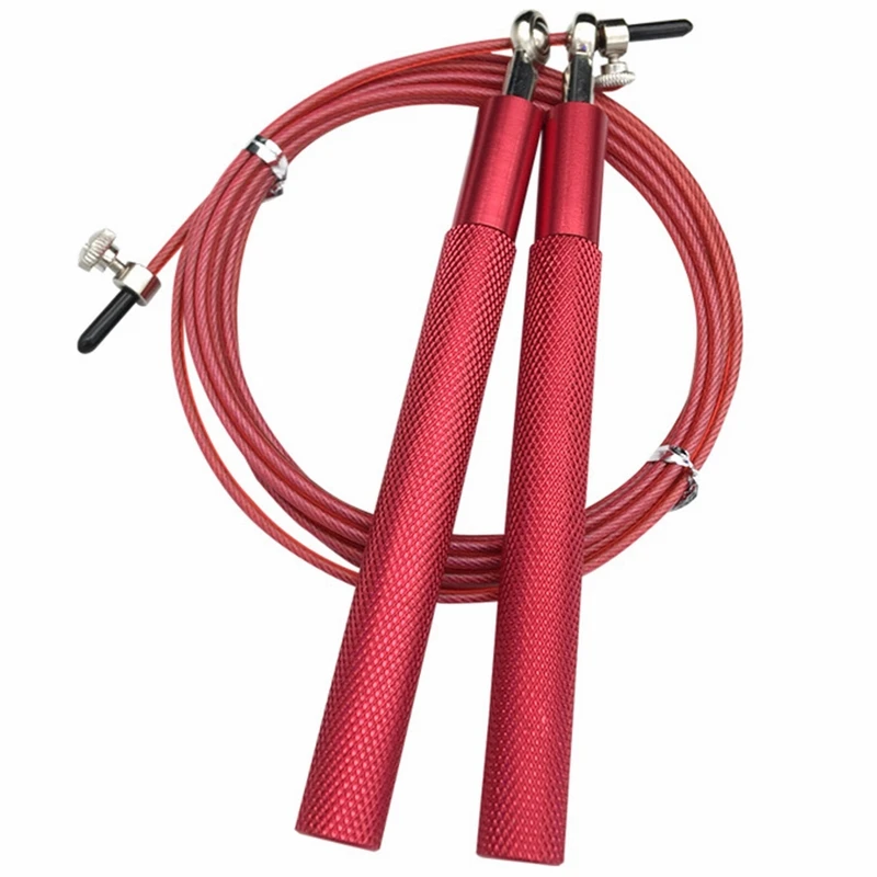 Скакалка фитнес-Кабель Стальной Регулируемый быстрый скорость ABS Ручка скакалки