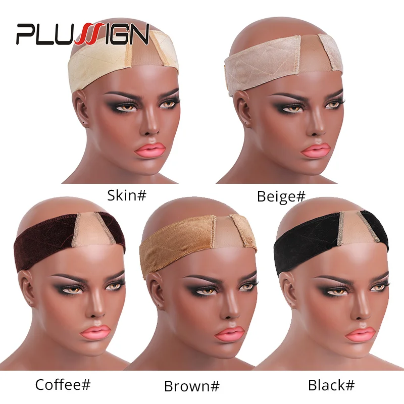 Головная повязка для парика черного и бежевого цвета с кружевом новые аксессуары