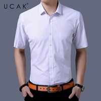 ucak brand summer classic soft cotton shirts men clothing new fashion style streetwear casual striped shirt clothes homme u6231