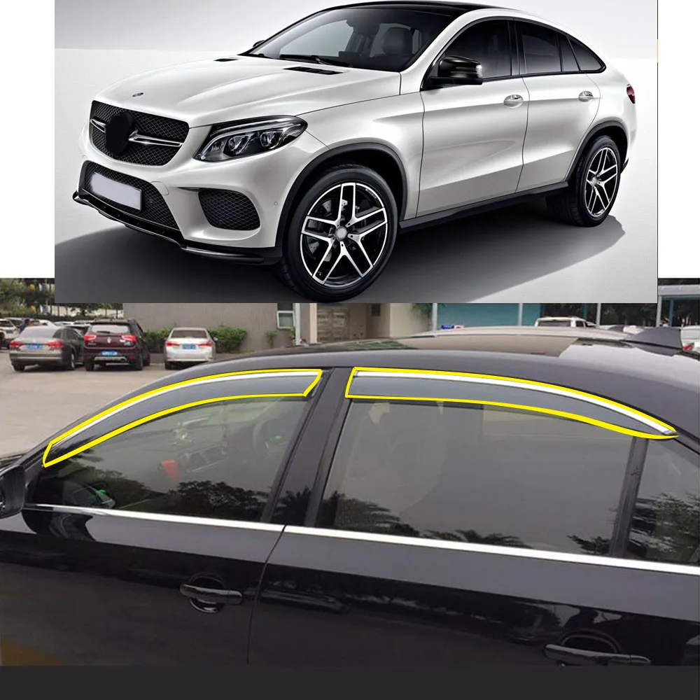 Автомобильная наклейка пластиковое стекло ветрозащитный козырек защита от