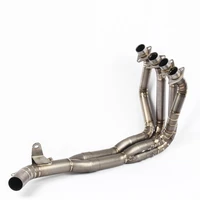 slip on motorcycle exhaust front link pipe titanium alloy exhaust system for kawasaki z900 until 2021 all year