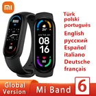 Смарт-браслет Xiaomi Mi Band 6, цветной AMOLED экран, Miband 6, фитнес-трекер с кислородом в крови, Bluetooth водонепроницаемый смарт-браслет