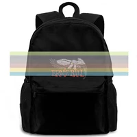 ernie ball eagle music black cool solid color women men backpack laptop travel school adult student