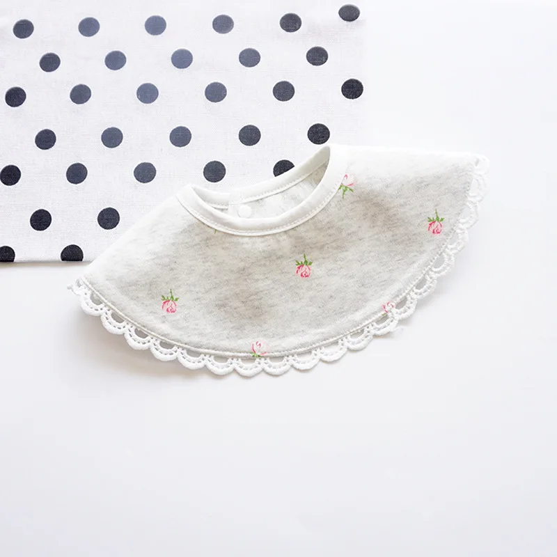 INS Стиль 360 градусов 3 слоя цветочный принт хлопковые детские нагрудники с