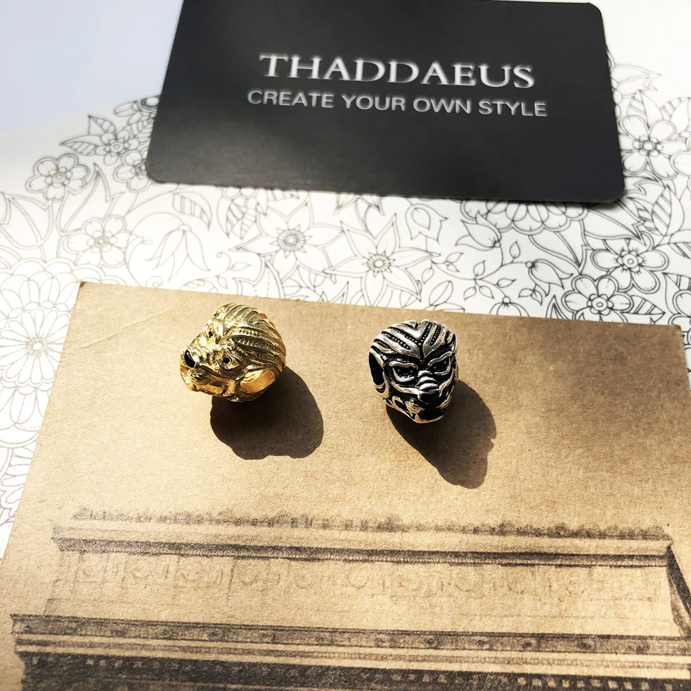 Бусины детская пижама с принтом Лев 2019 модные Rebel уличный новый серебряный бисер