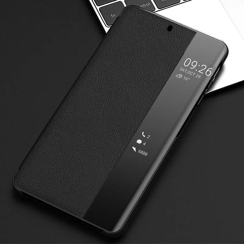 Модный чехол для телефона s huawei P20 роскошный флип из жесткого поликарбоната +