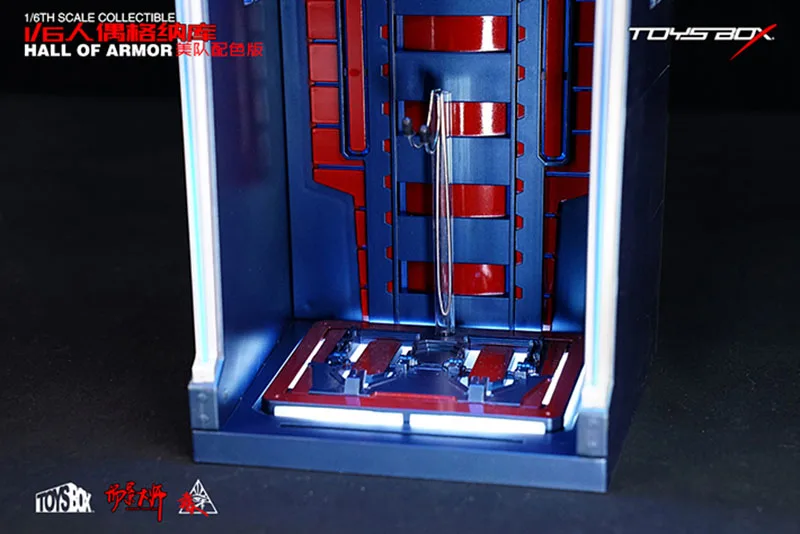 

TOYSBOX 1/6 Scale Genaku Edition Dustproof Display Box Accessories Fit 12" Steel Action Figure for Fans Collection