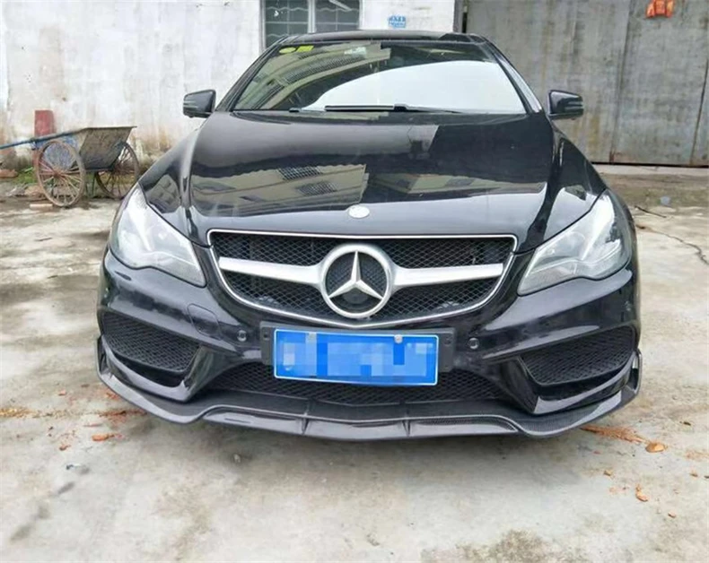 Передний спойлер из углеродного волокна для Mercedes Benz W207 E Class Coupe E260 E300 E320 E63 2014 2015 2016