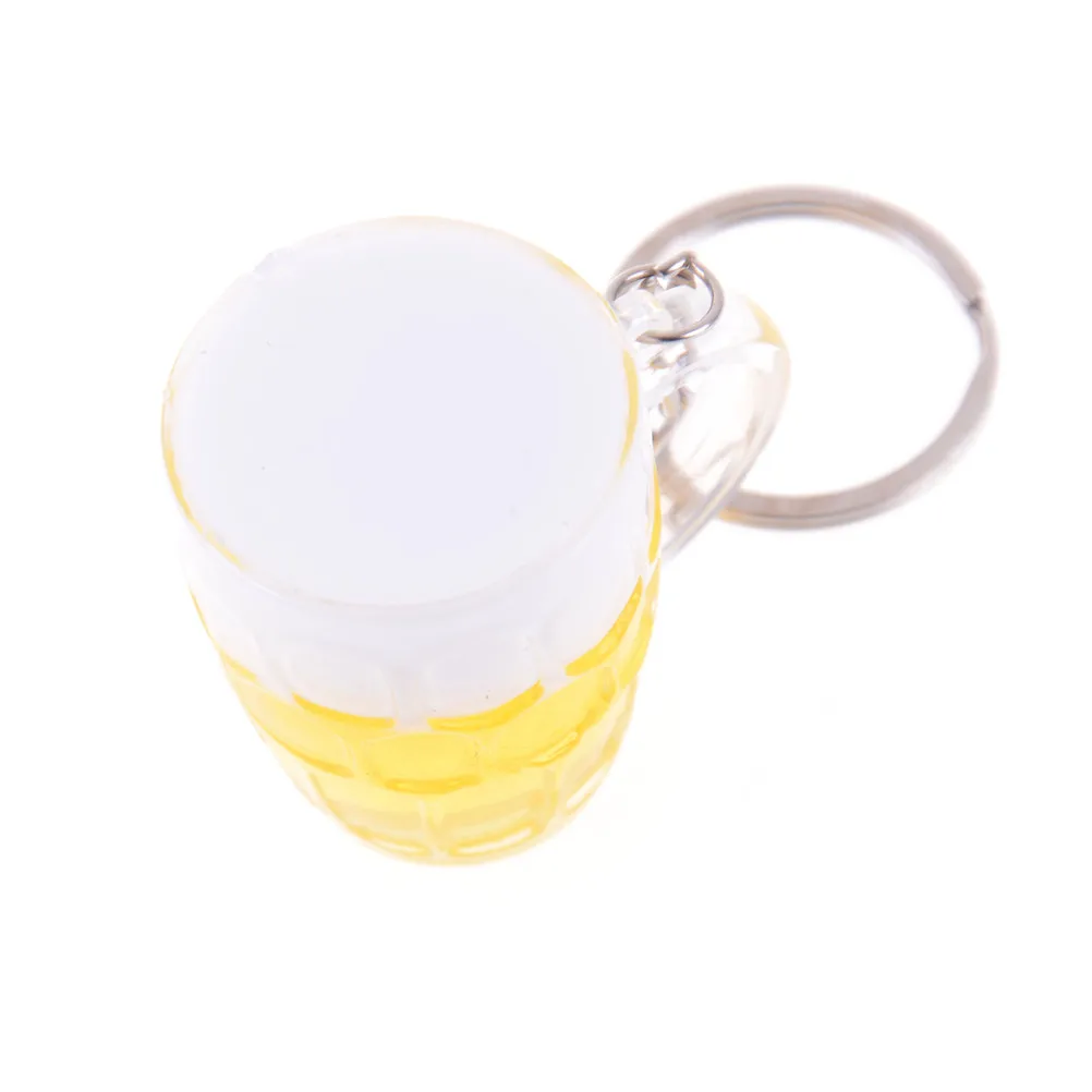 1 шт. унисекс Смола пивные кружки брелок Моделирование питания ручной работы