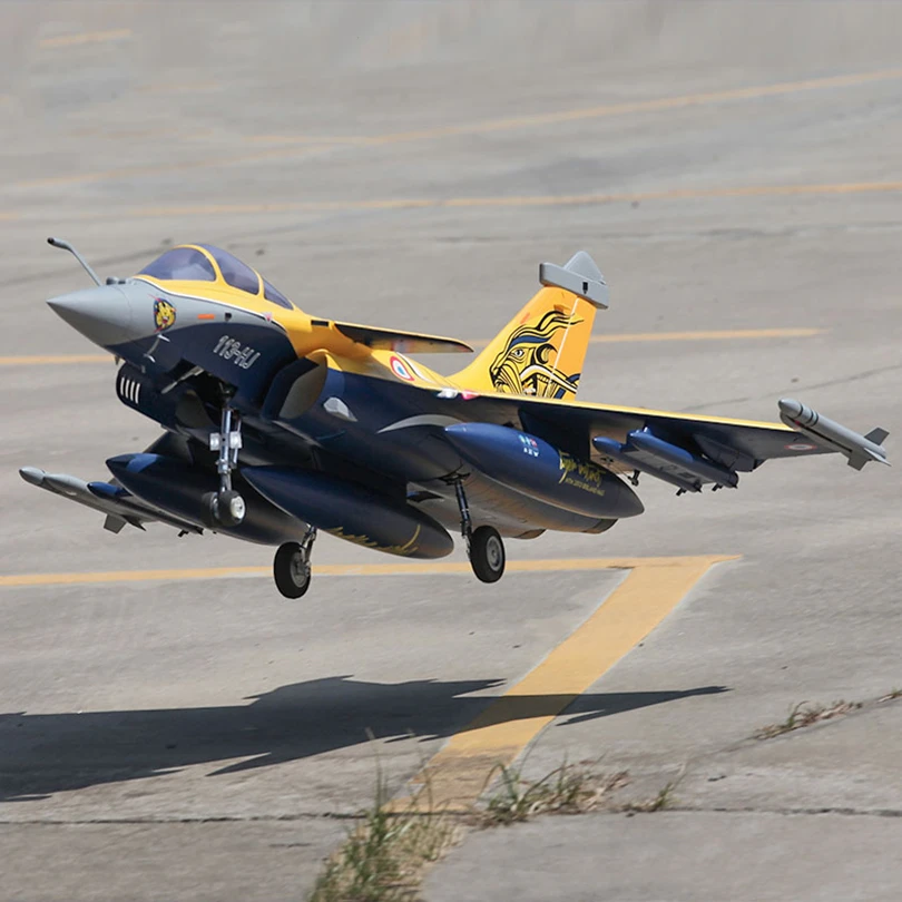 Радиоуправляемый самолет FMS 80 мм Ducted Fan EDF Jet Rafale Dassaul 6CH с клапанами убирает