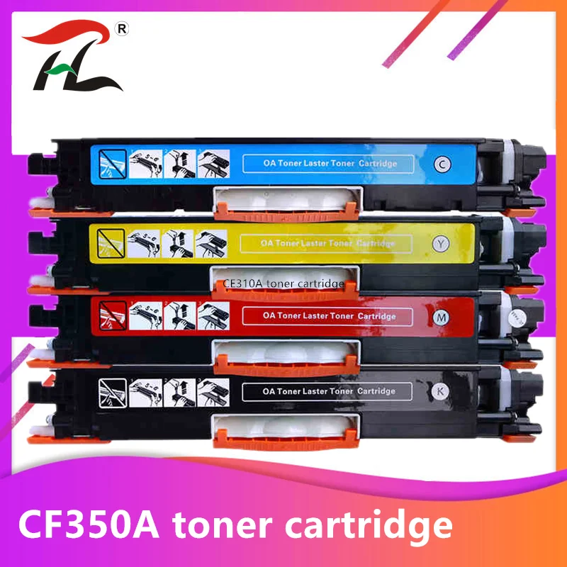 Совместимый цветной тонер картридж CF350A CF351A CF352A CF353A 130A для принтера hp Color LaserJet Pro MFP