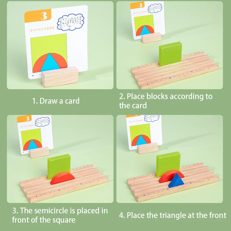 Juegos de aprendizaje l&oacute;gico para ni&ntilde;os, juguetes sensoriales a juego, tablero de entrenamiento de matem&aacute;ticas geom&eacute;tricas, inteligencia espacial, juguetes educativos-4