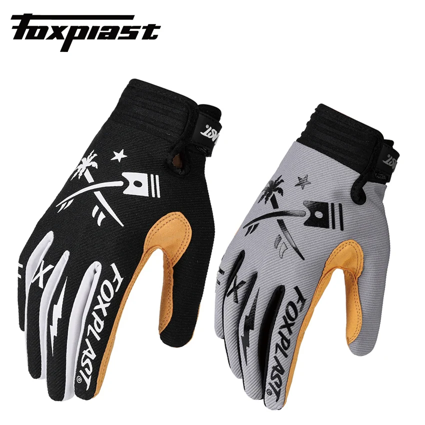 FOXPLAST мотоциклетные длинные Перчатки S1 гоночной команды BMX MTB Мотокросс Для мужчин