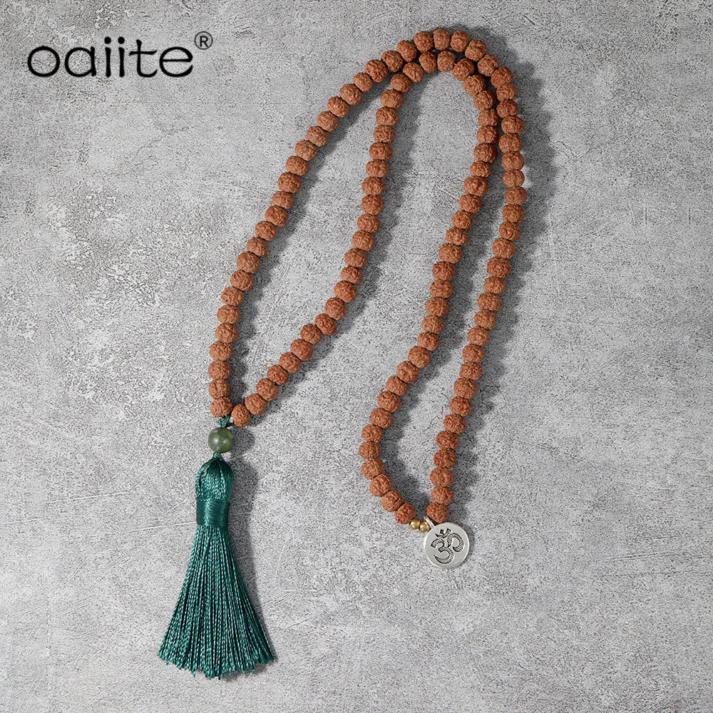 Ожерелье из натурального камня для женщин и мужчин 108 бусин | Украшения