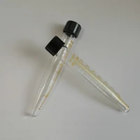 10pcslot 15ml lab glass centrifuge test tube v bottom screw cap with scale line experimental