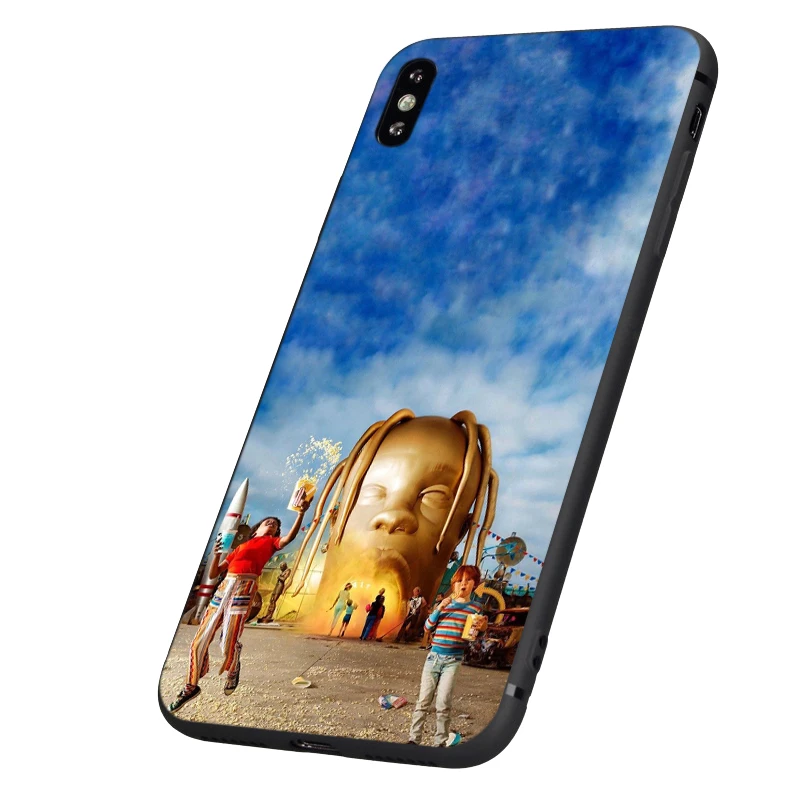 Черный чехол ТПУ для iphone 5 5s se 6 6s 7 8 plus x 10 чехол силиконовый чехол для iphone XR XS 11 pro MAX чехол Трэвиса Скотта astroworld