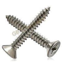 50pcs galvanized countersunk head tapping screw m3 516 20 25 30 35 40 50mm for woodworking wooden bed wooden door