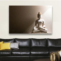 decoration white buddha print posters buddha painting 1 pieces home decor hd wall art pictures for living room wall