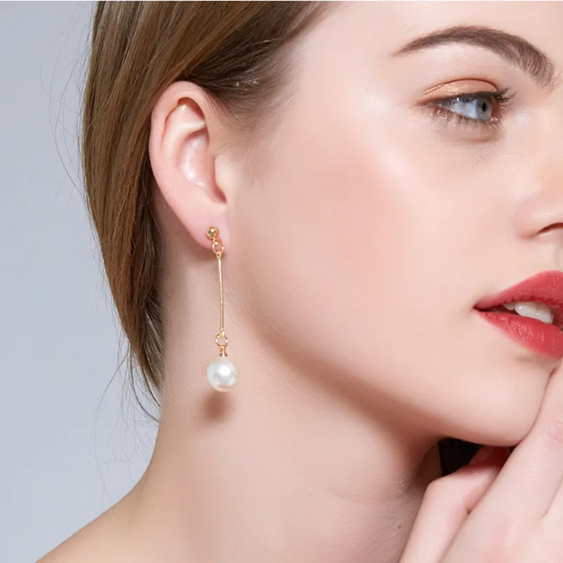 Длинные серьги с имитацией жемчуга корейский стиль | Украшения и аксессуары