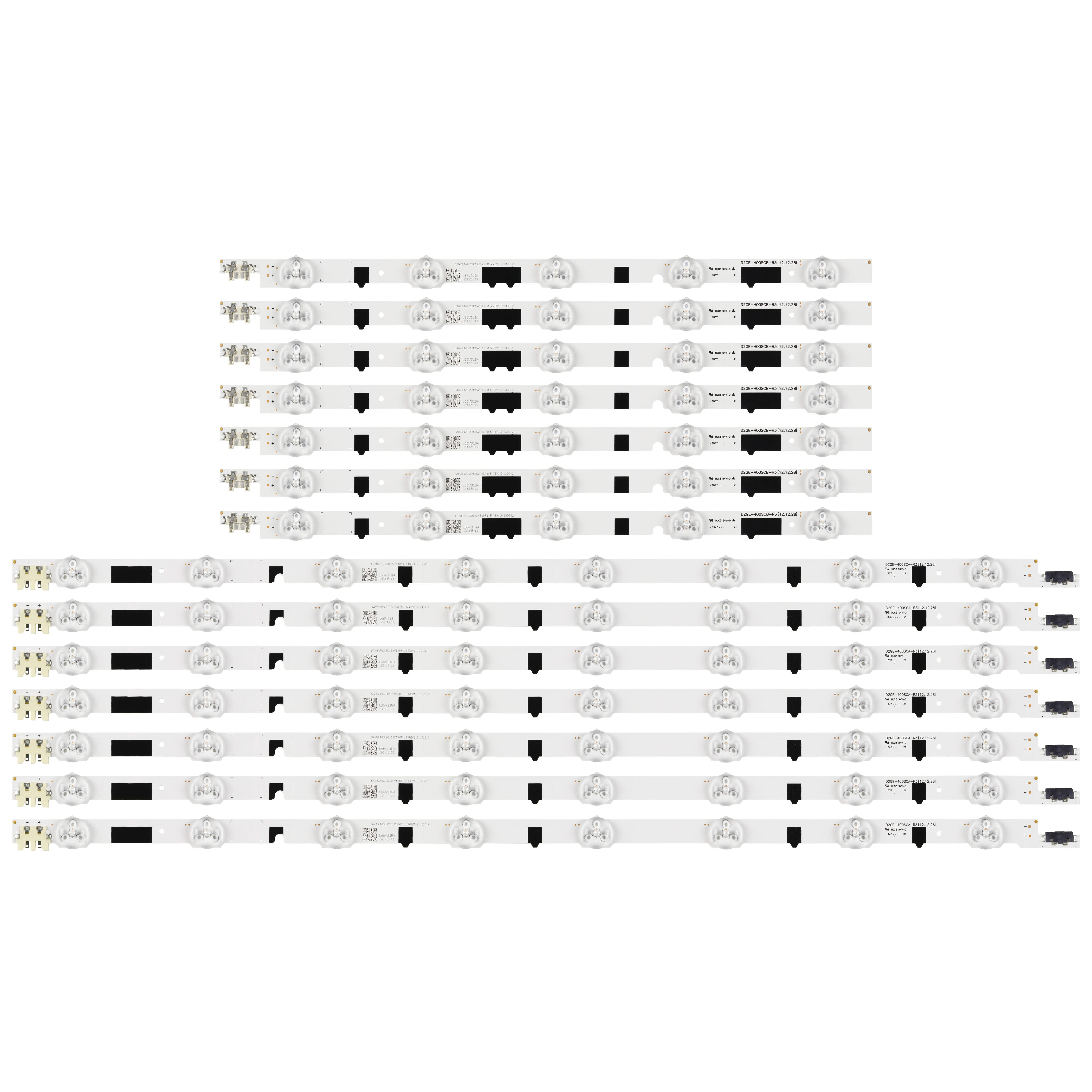 

(New Kit)14 PCS LED strip for Samsung UE40F6540 UE40F6645 UE40F6345 UN40F6350 UA40F5100 UA40F5105 D2GE-400SCA-R3 D2GE-400SCB-R3