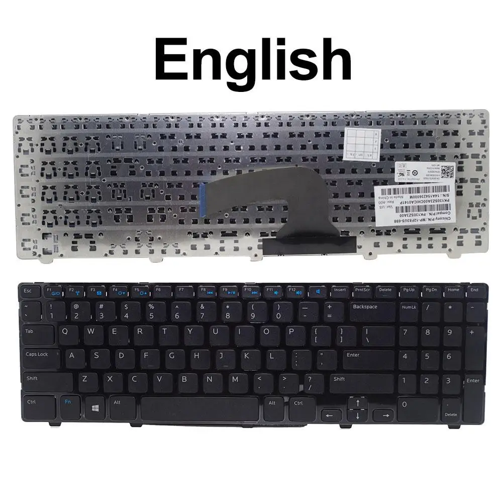 Сменная клавиатура US/RU для ноутбука Dell Inspiron 15 3521 15R 5521|Клавиатуры замены| |