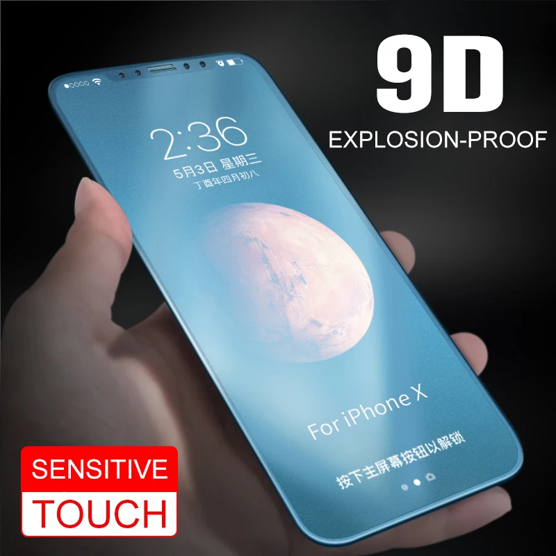 Матовое стекло для Apple iPhone 11 Pro Защита экрана X XR XS Max закаленное Защитная пленка
