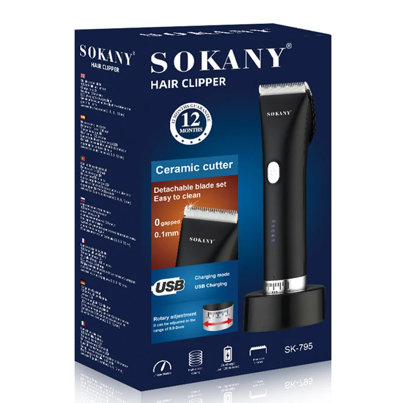 Беспроводная Машинка для стрижки волос мужчин профессиональный Электрический