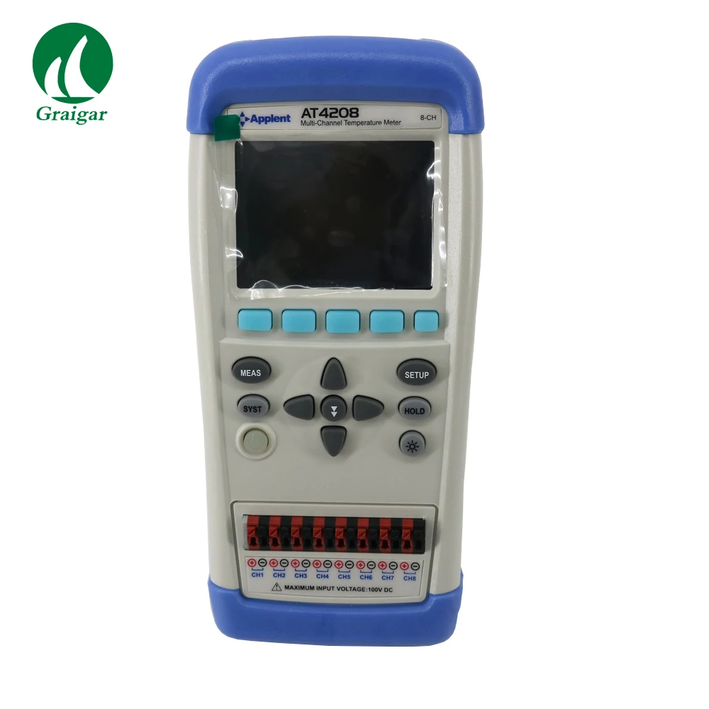 

8-канальный Ручной Многоканальный измеритель температуры AT4208