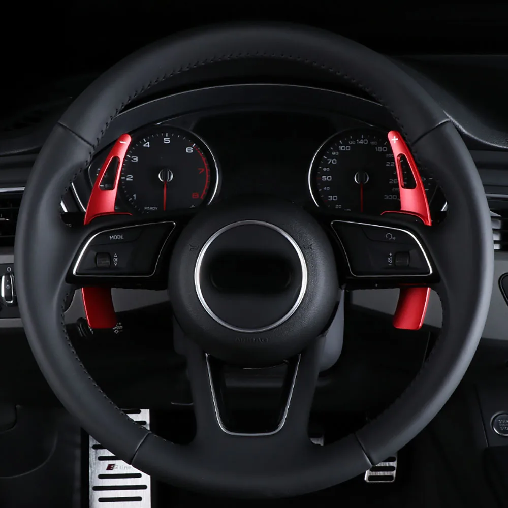 1 пара алюминиевых автомобилей рулевое колесо переключения передач Paddle шифтеры для Audi A3/S3 facelift A5 S5 A4 B9 Q7- TT TTS
