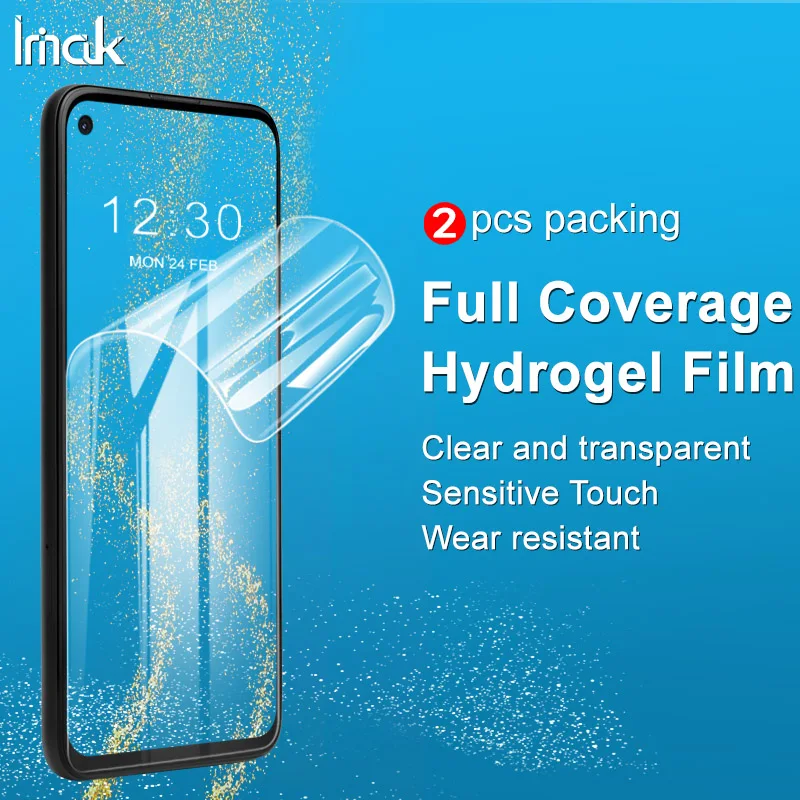 

Imak 2pcs Soft Clear Hydrogel Film for Google Pixel 4a 4G Screen Protector 3D Full Curved Front Cover with Fingerprint Unlocked