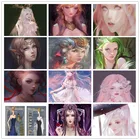 Иллюстрация героев аниме европейские и американские девушки Гламурная алмазная живопись вышивка крестиком инкрустированная бисером вышивка для дома