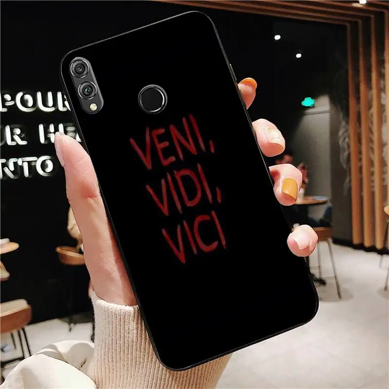

Veni vidi vici Phone Case For Huawei Honor 7A 8X 9 10 20lite 10i 20i 7C 8C 5A 8A Honor Play 9X pro Mate 20 lite funda case