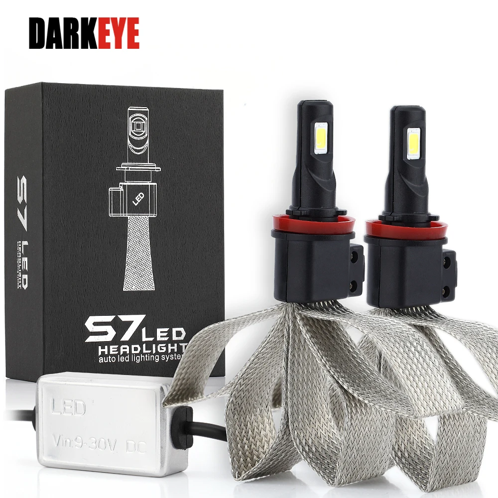 

2PCS H7 H1 Car LED H11 H8 H9 H4/9003/HB2 9004/HB1 9007/HB5 12V Car Headlight Driving Lamp Auto External Lights Front Fog Bulb DJ