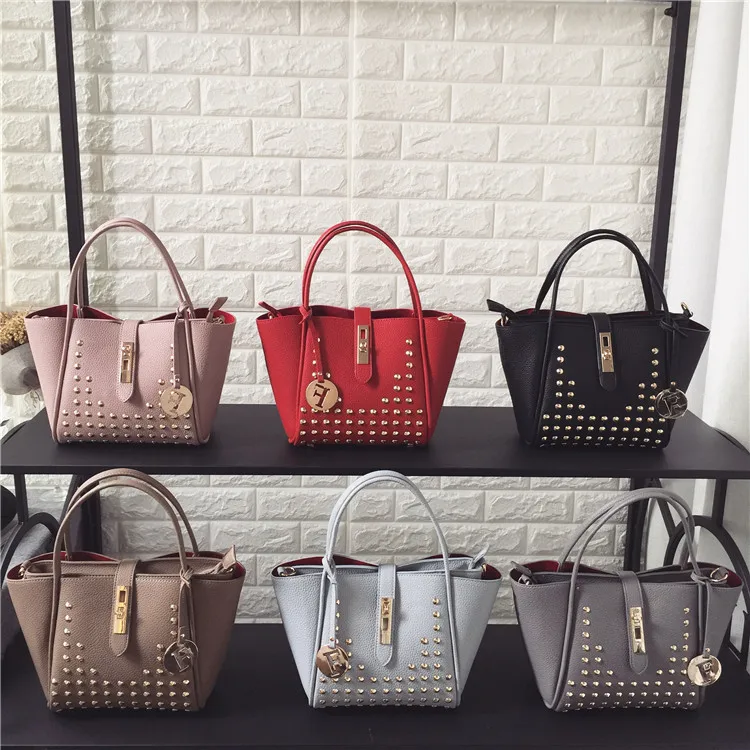 

2020 PU Leather Solid Color Shoulder Bag Mother Litchi Pattern women bags Handbag Shoulder Messenger Bag large bag