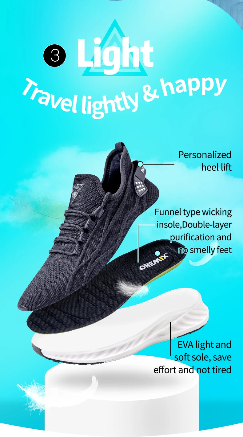 ONEMIX Summer Breathable Mesh Running Shoes for Men Walking Sneakers Women Slip On Outdoor Sport Casual Couples Gym Mens Shoes
