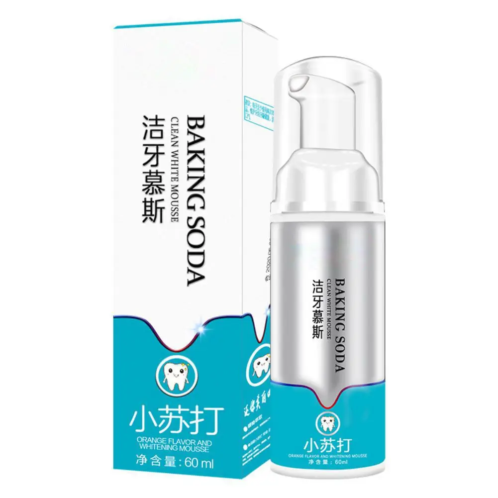

60ml Remove Plaque Toothpaste Oral Odor Foam Remove Stains Dental Care Tooth Whitening Cleaning Mousse