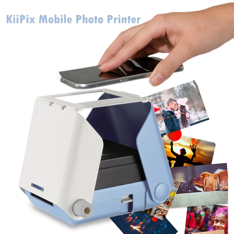Цветной фотопринтер Kiipix Tomy без bluetooth/Wi Fi/app портативный карманный мобильный